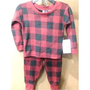 Jaclyn Intimates Baby Boy SLEEPWEAR, Red/black Plaids, Size 9-12 Months